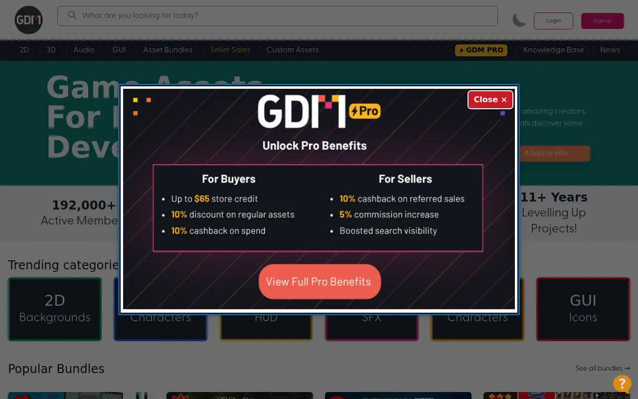 GameDev Market screenshot