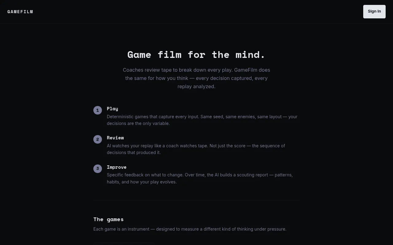 GameFilm screenshot