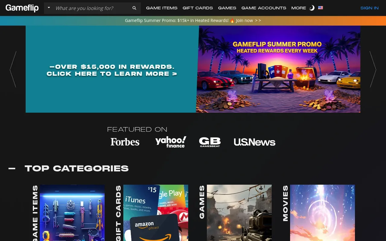 Gameflip screenshot