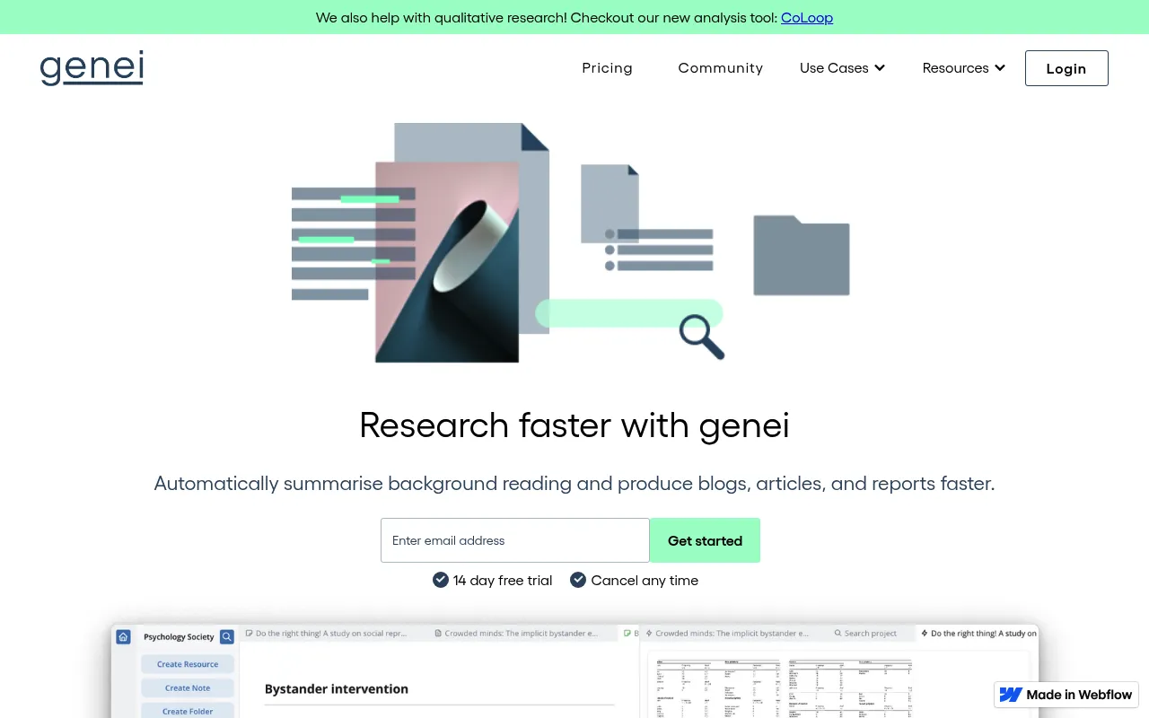genei screenshot