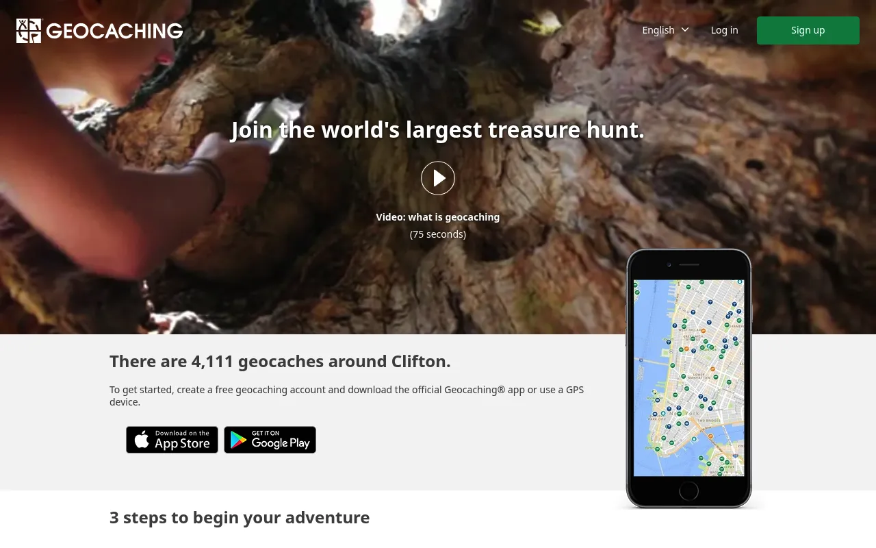 Geocaching screenshot