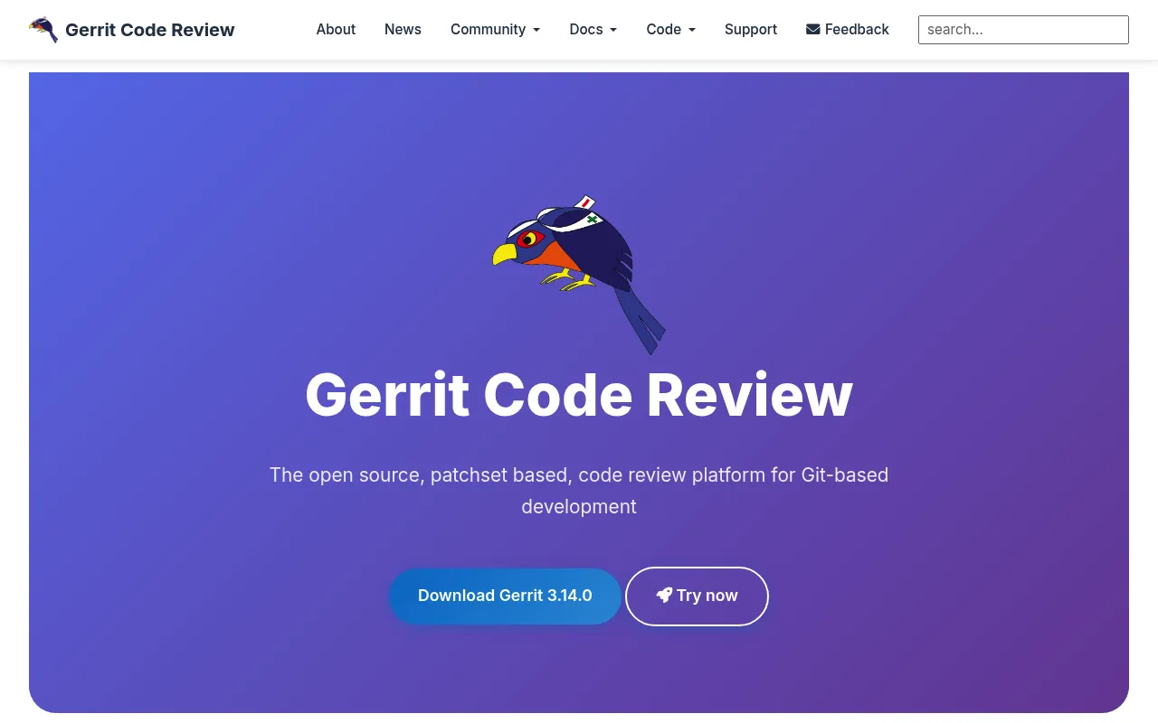 Gerrit Code Review screenshot