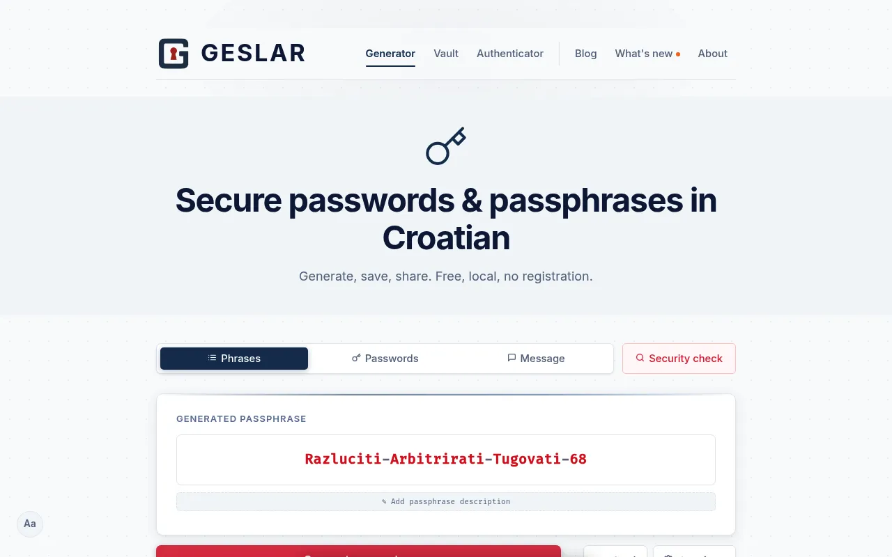Geslar screenshot