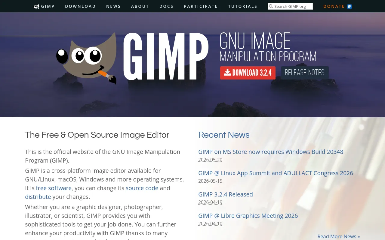 GIMP screenshot
