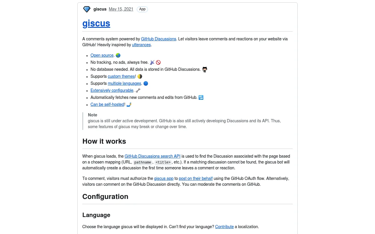 giscus screenshot