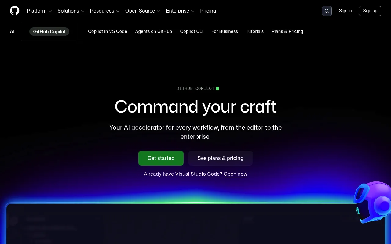GitHub Copilot screenshot