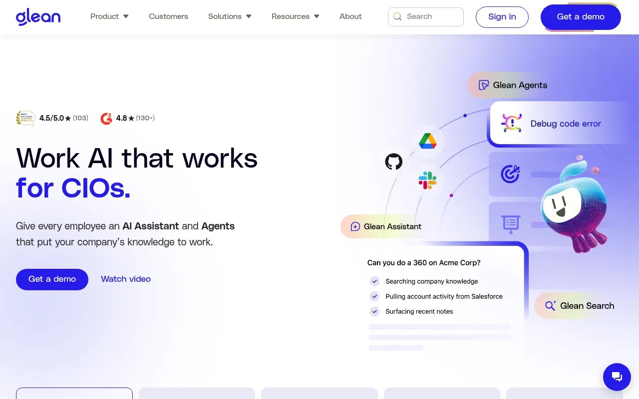 Glean screenshot