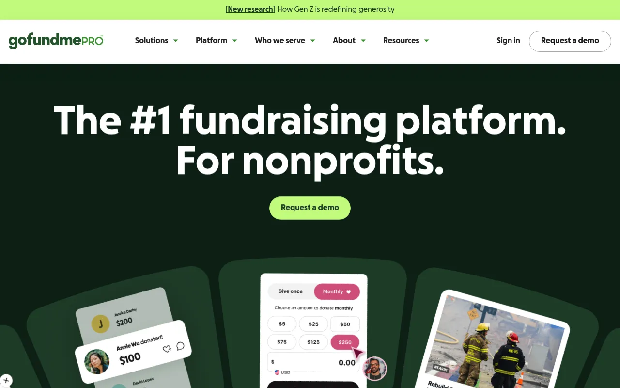 GoFundMe Pro screenshot