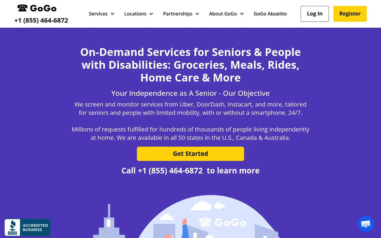 GoGoGrandparent screenshot