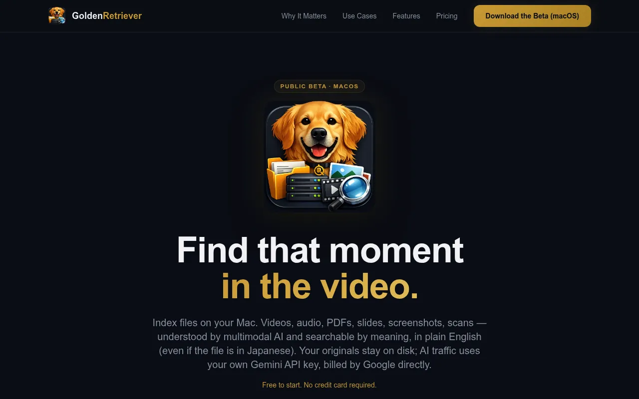 GoldenRetriever screenshot