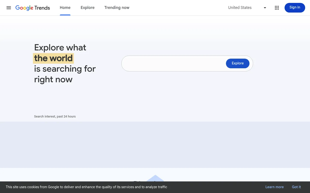Google Trends screenshot