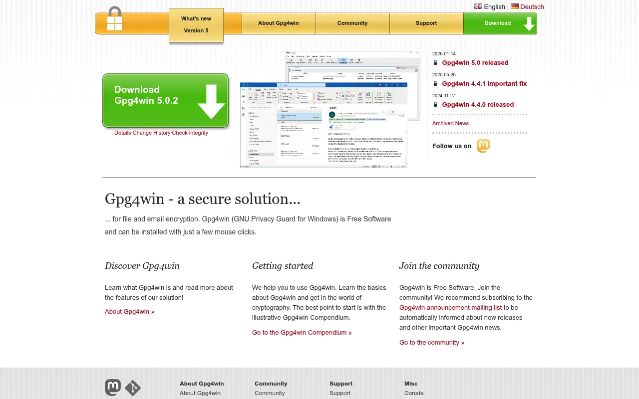 Gpg4win screenshot
