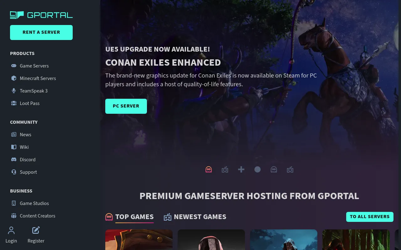 GPORTAL screenshot
