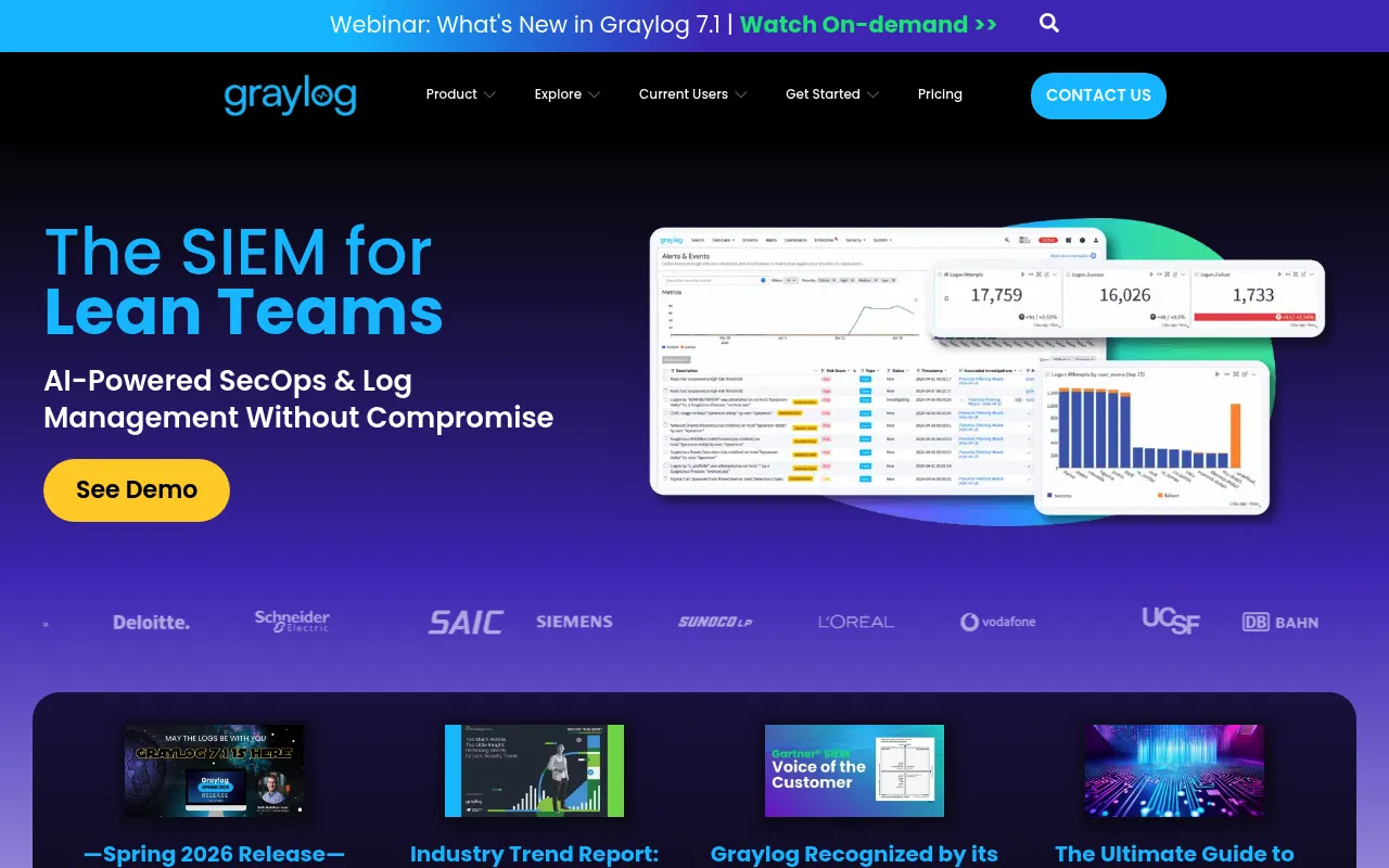Graylog screenshot