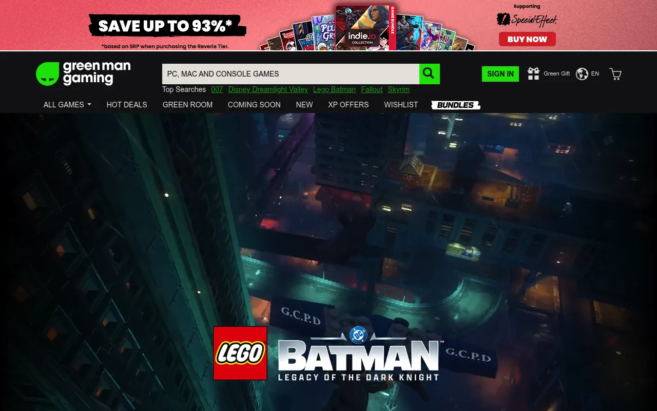 Green Man Gaming screenshot