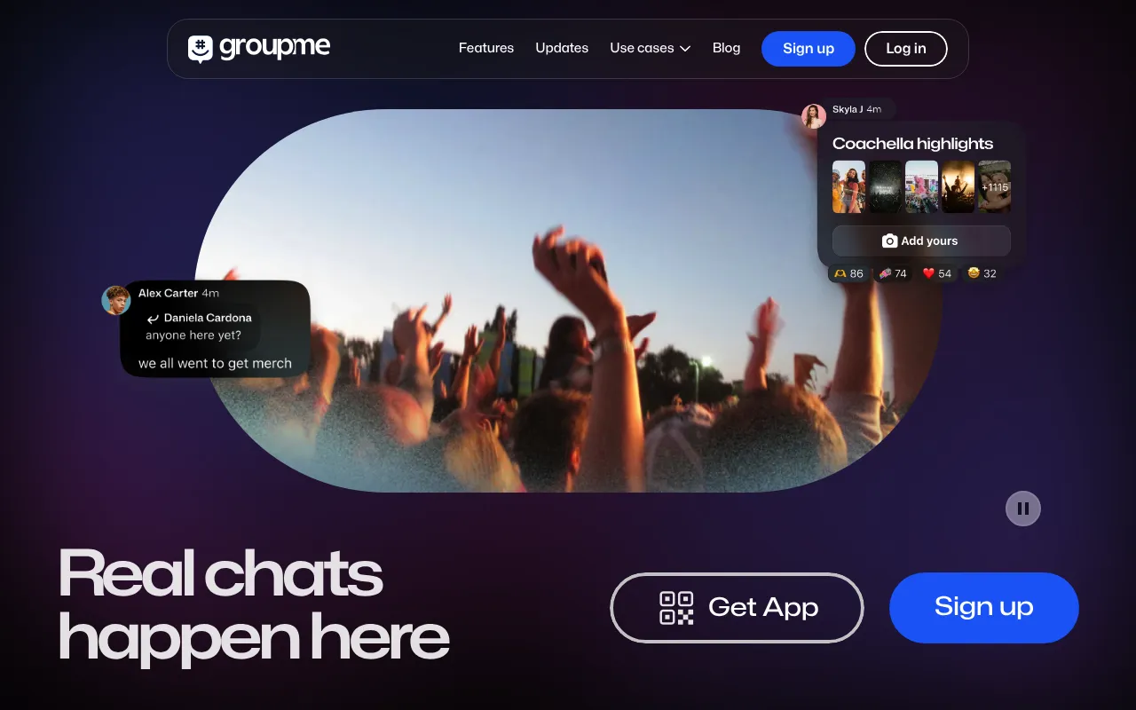 GroupMe screenshot