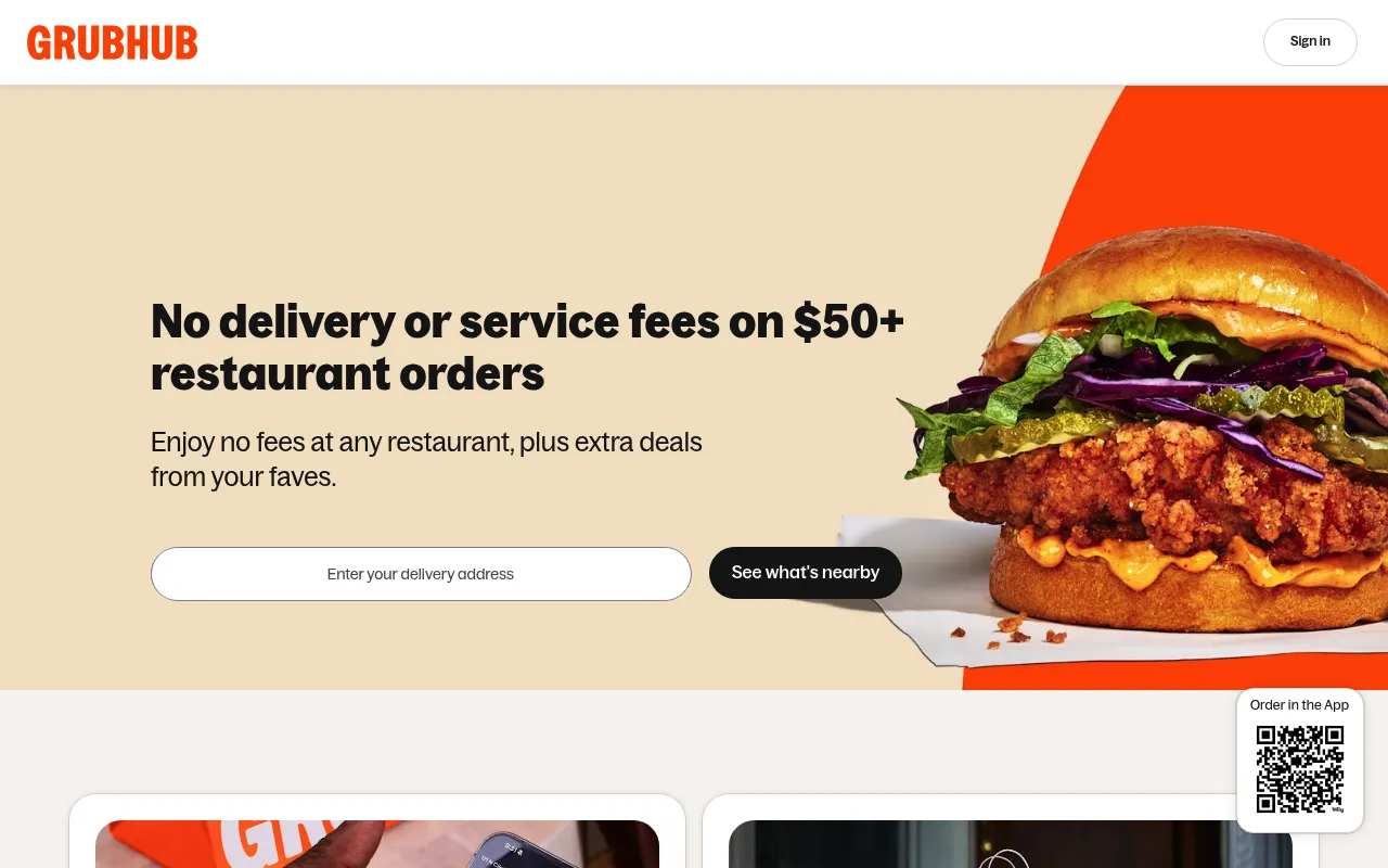 Grubhub screenshot