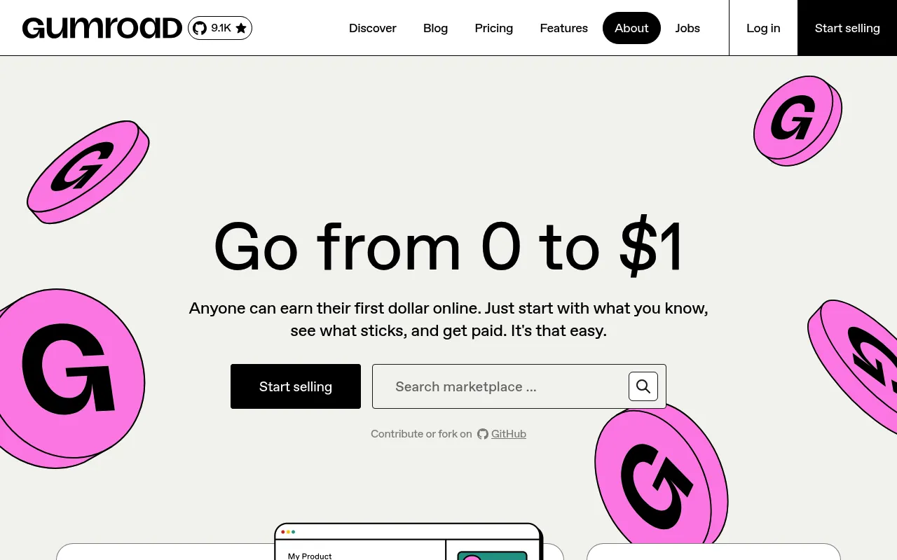 Gumroad screenshot