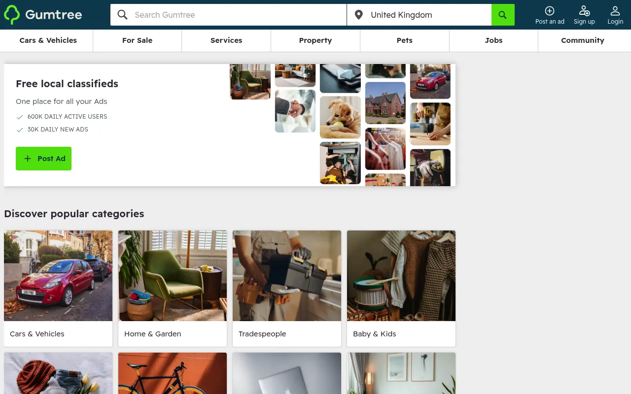 Gumtree screenshot