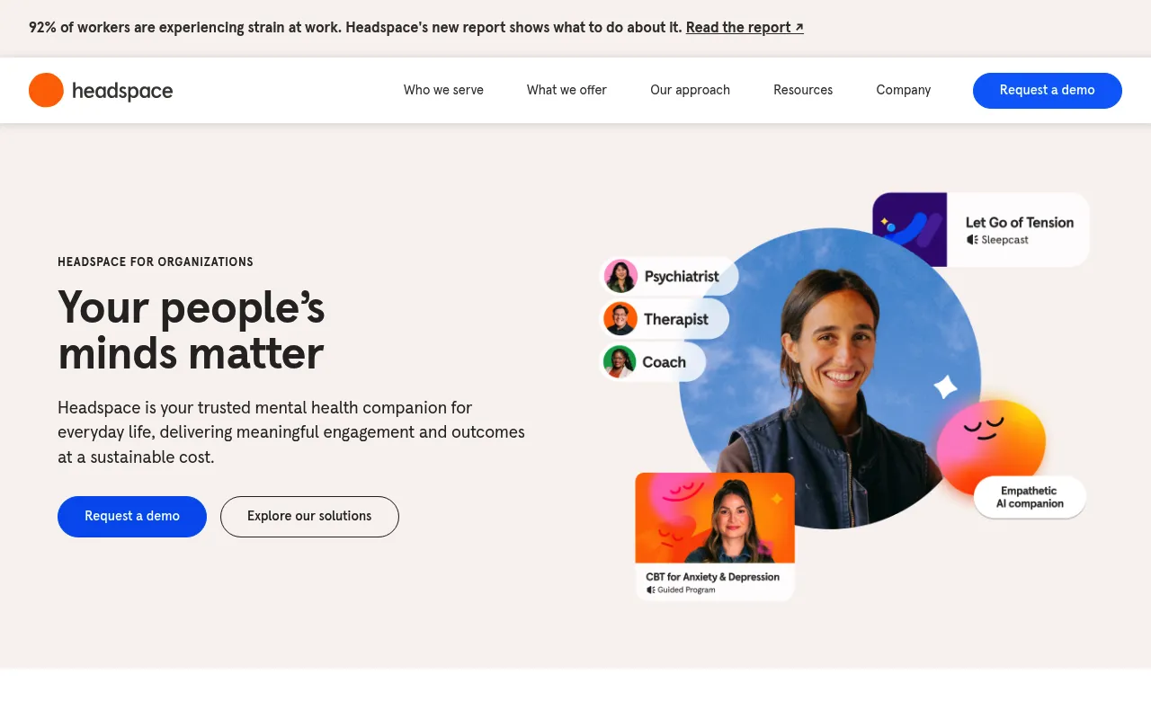 Headspace for Organizations screenshot