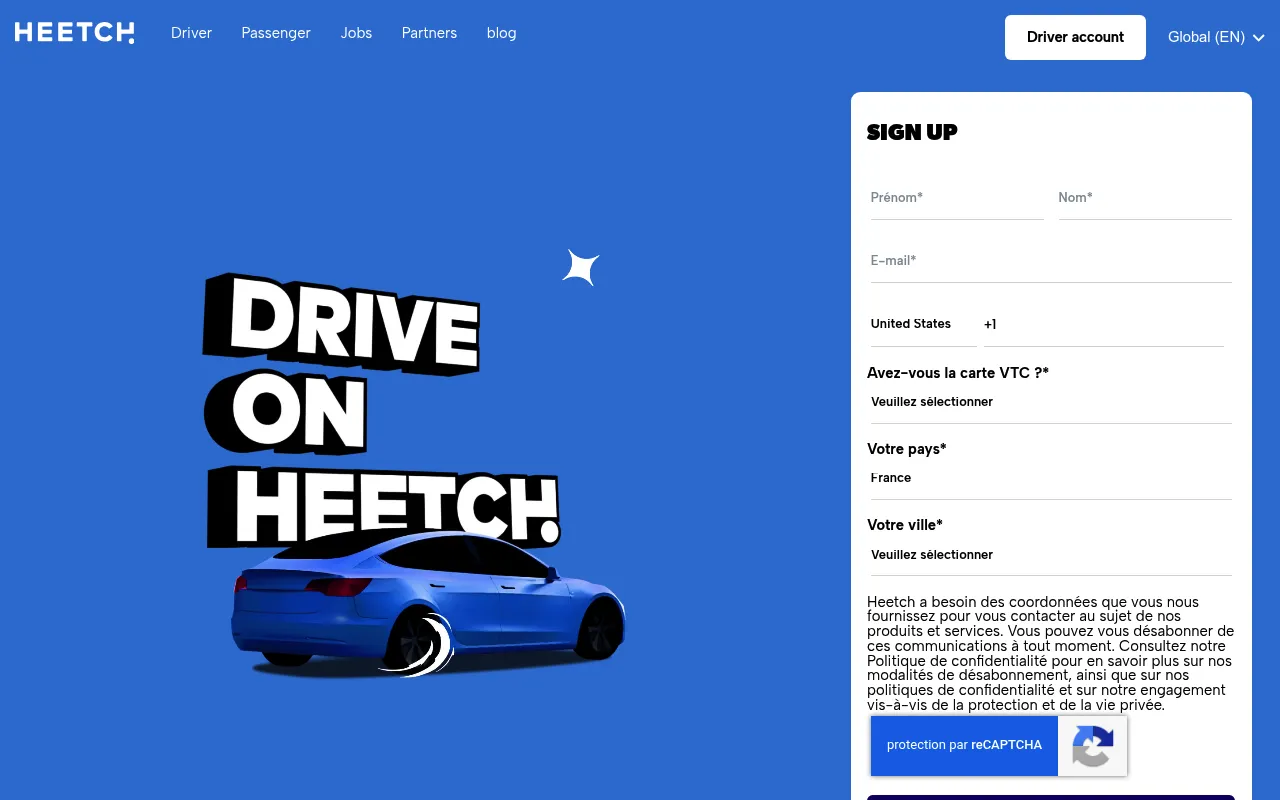 Heetch screenshot