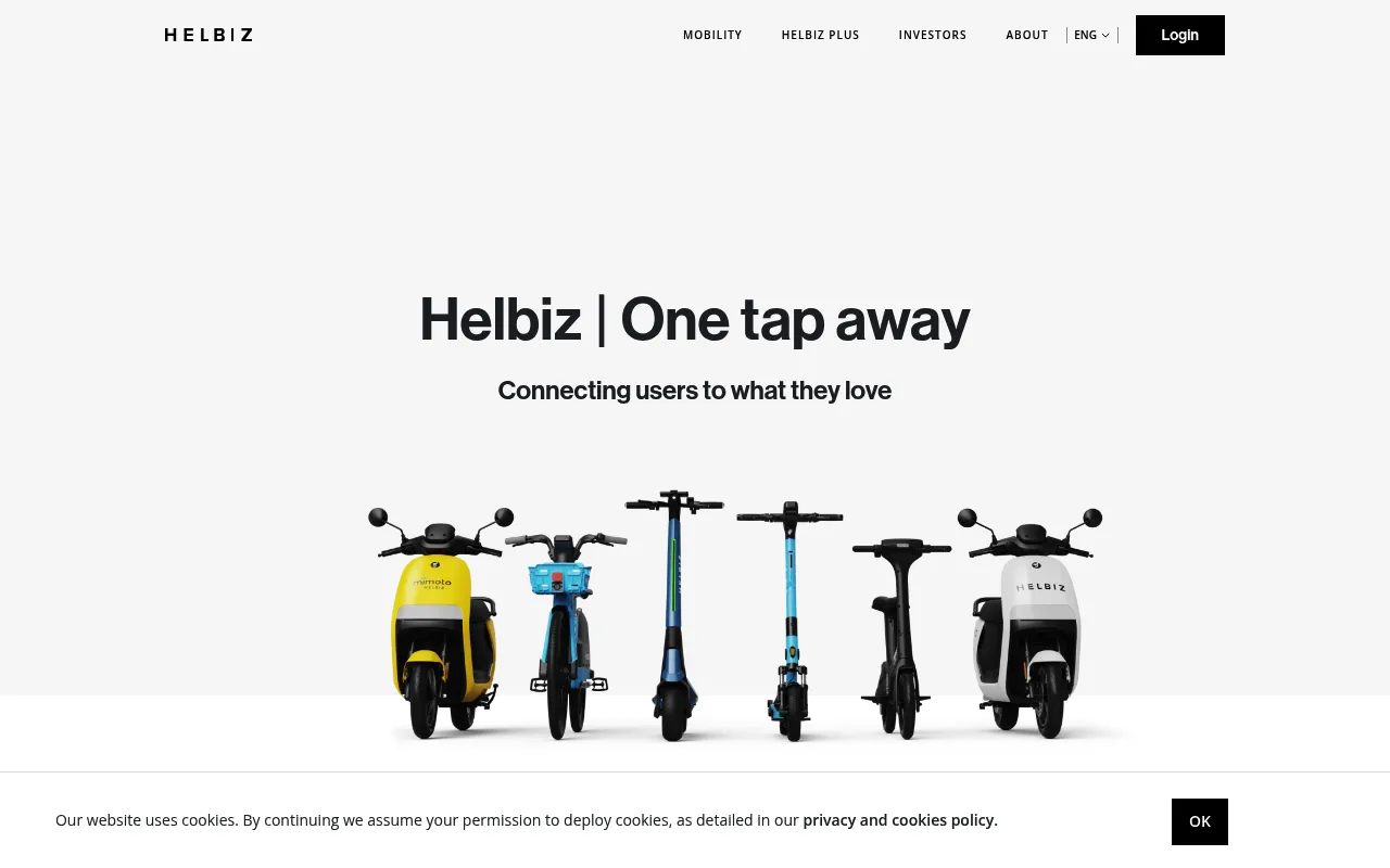 Helbiz screenshot