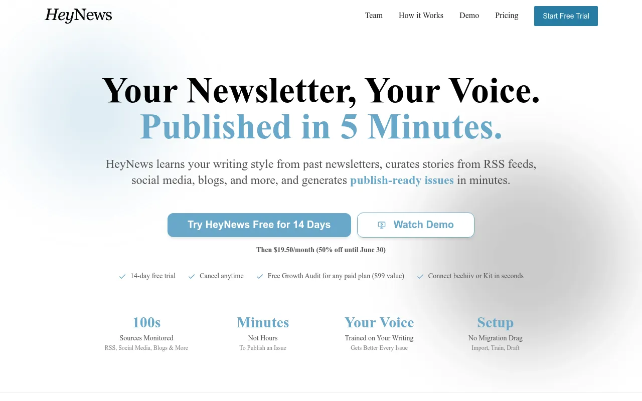 HeyNews screenshot