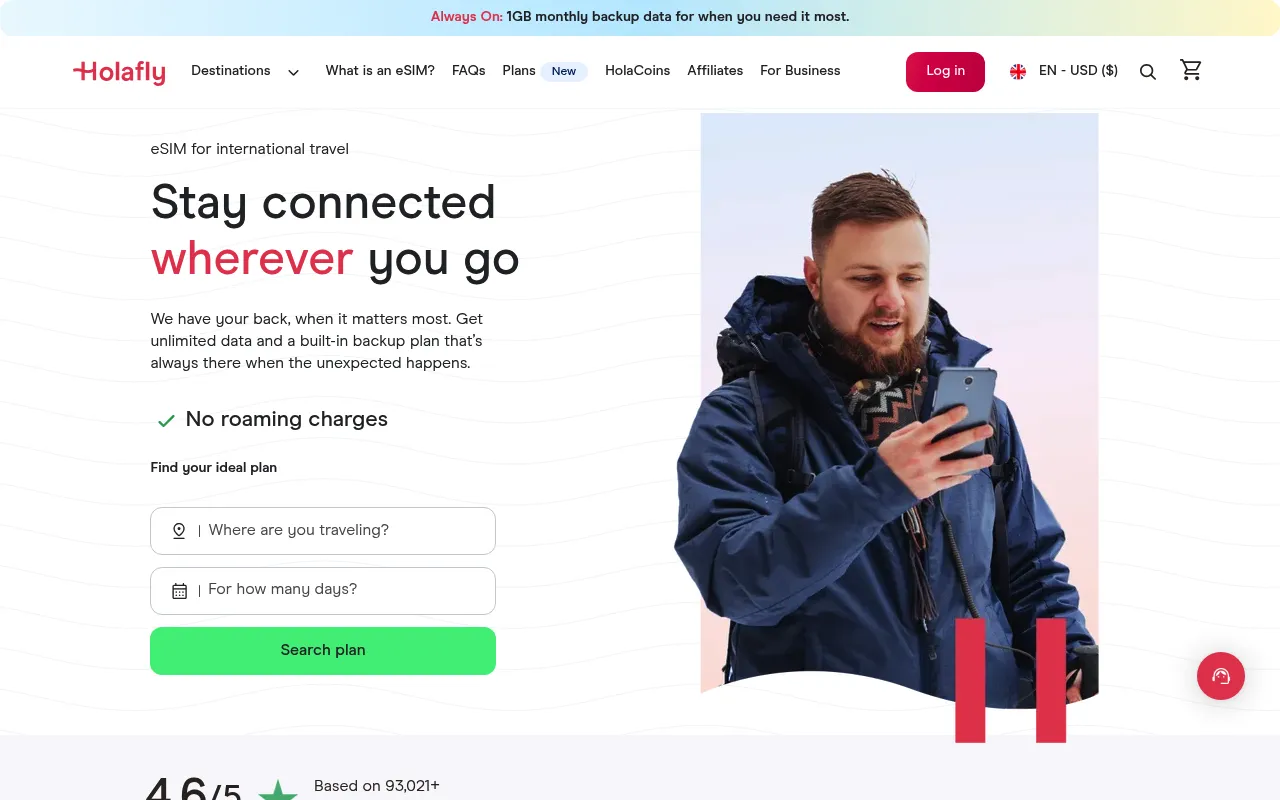 Holafly screenshot