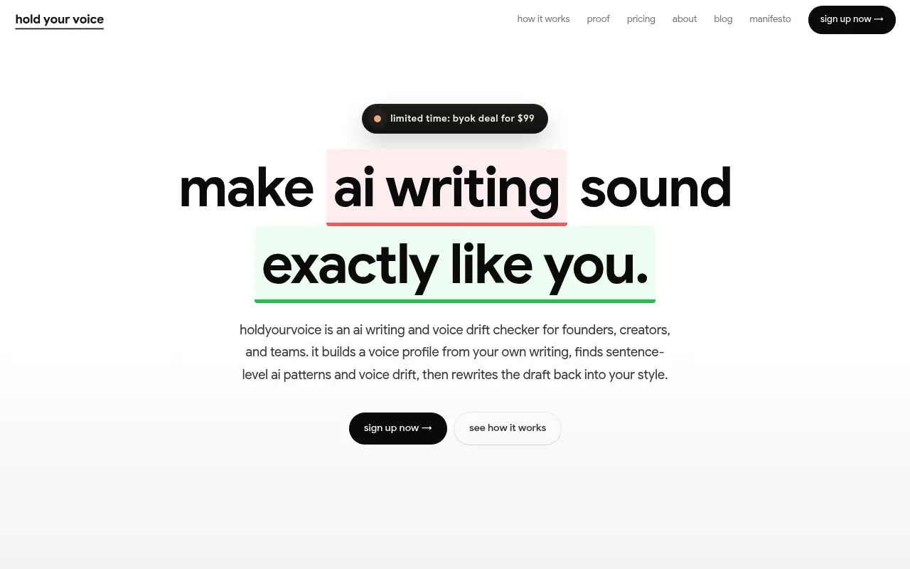 HoldYourVoice screenshot