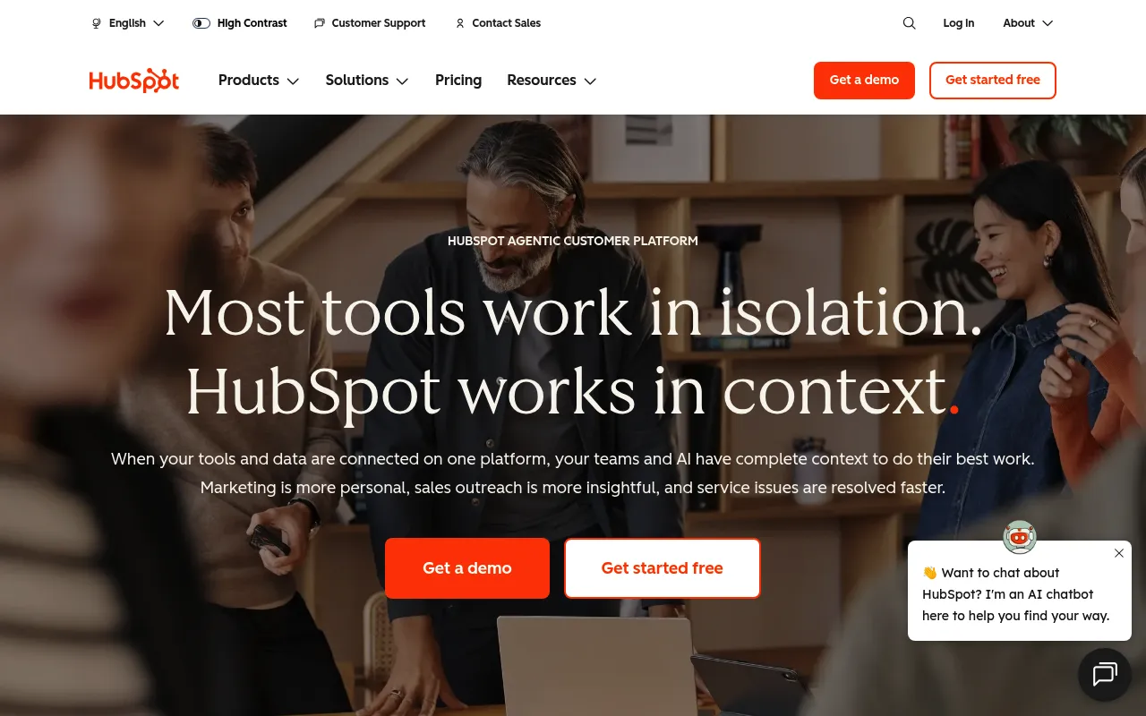 HubSpot screenshot