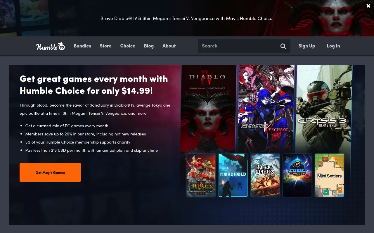 Humble Bundle screenshot