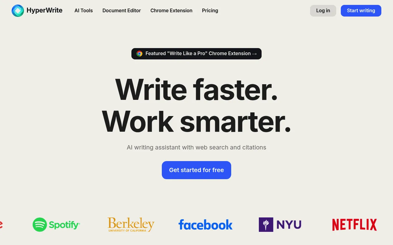 HyperWrite screenshot
