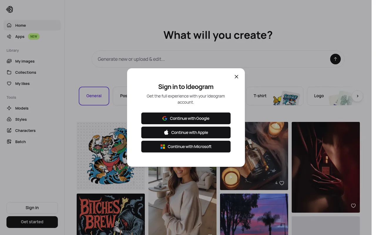 Ideogram screenshot