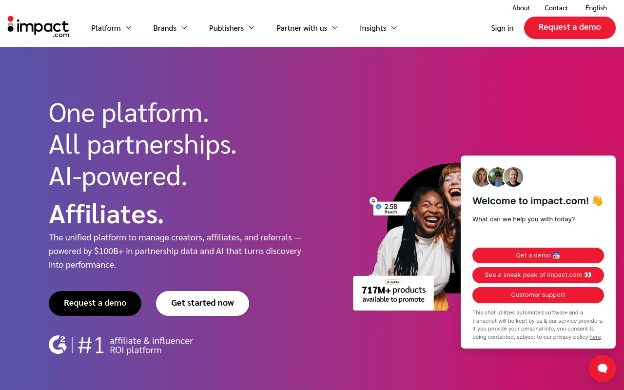 impact.com screenshot