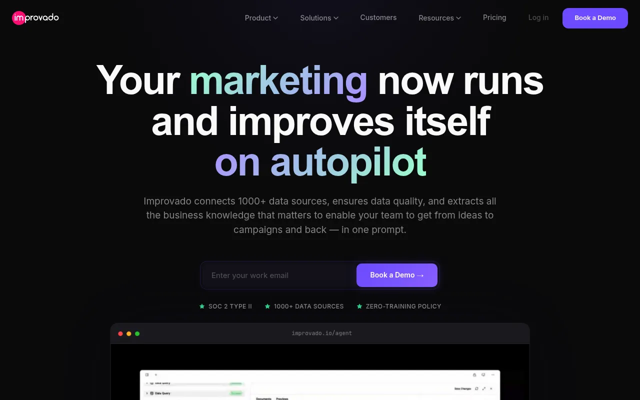 Improvado screenshot