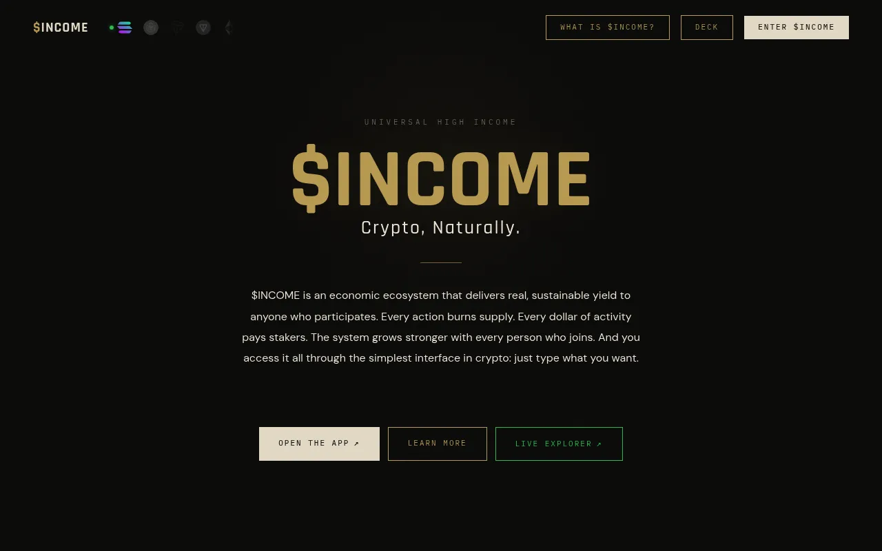 $INCOME screenshot