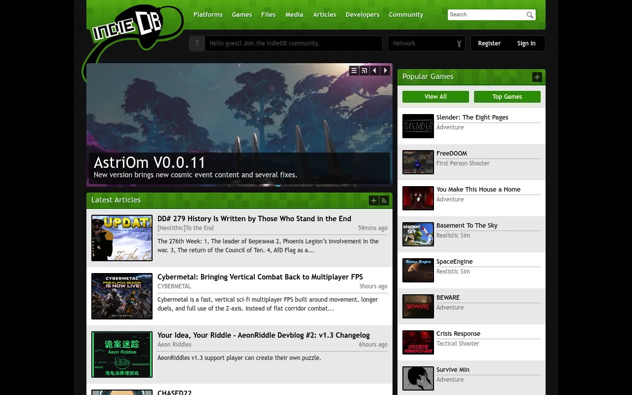 IndieDB screenshot