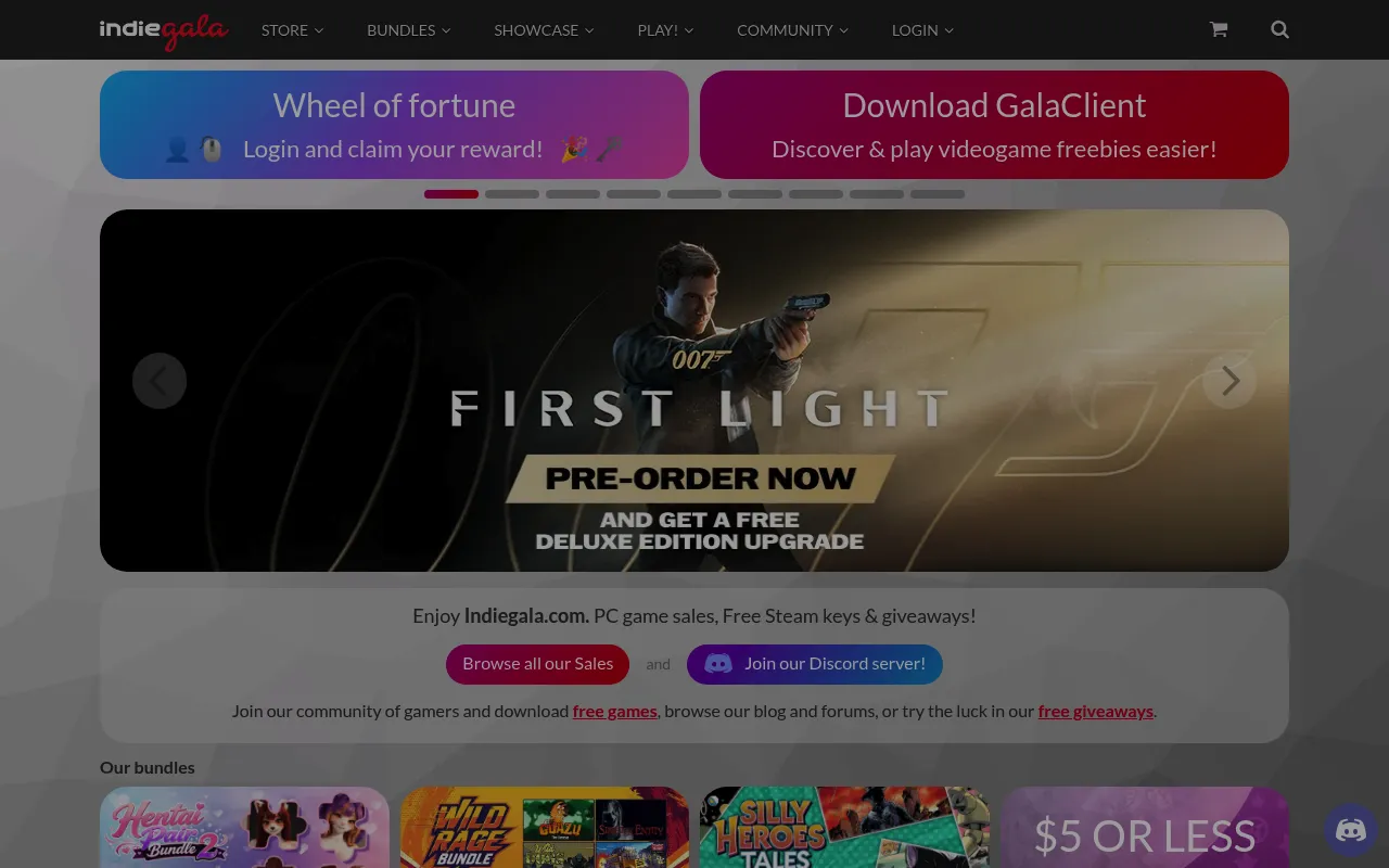 IndieGala screenshot