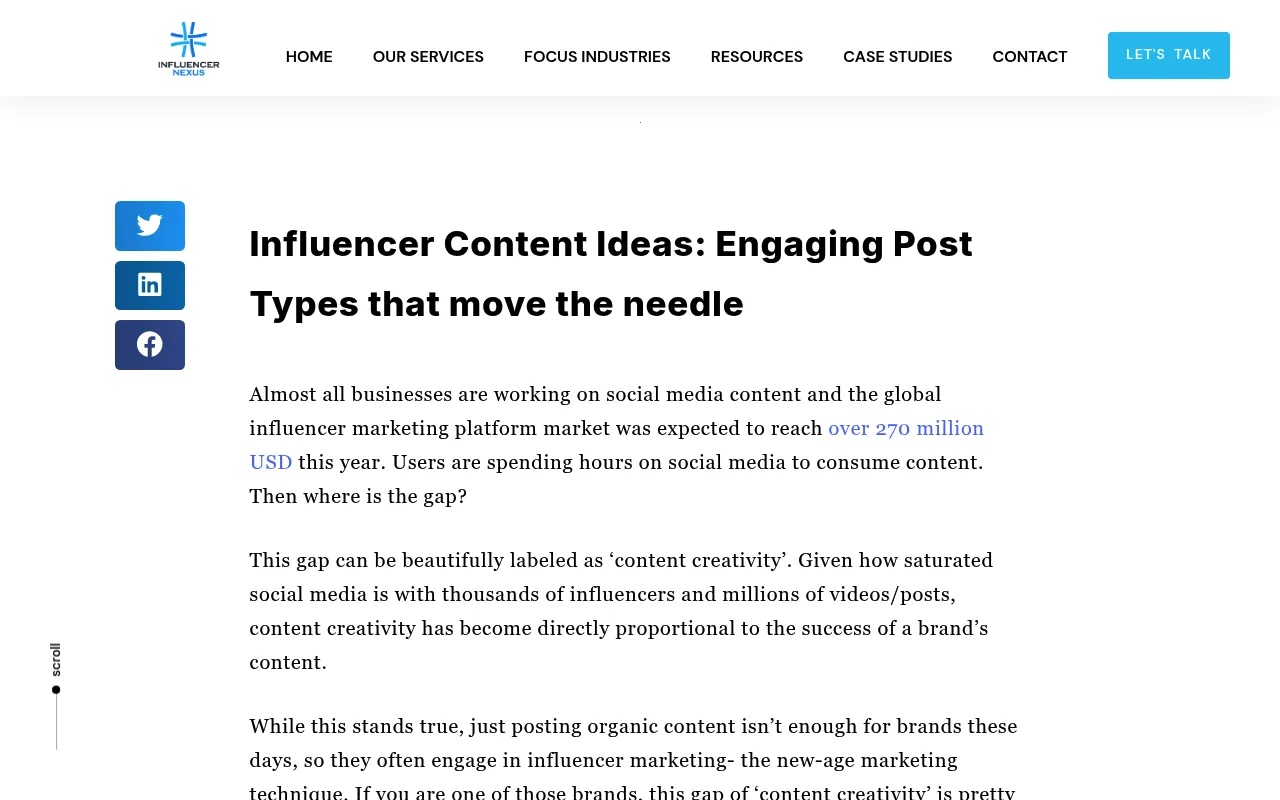 InfluencerNexus screenshot