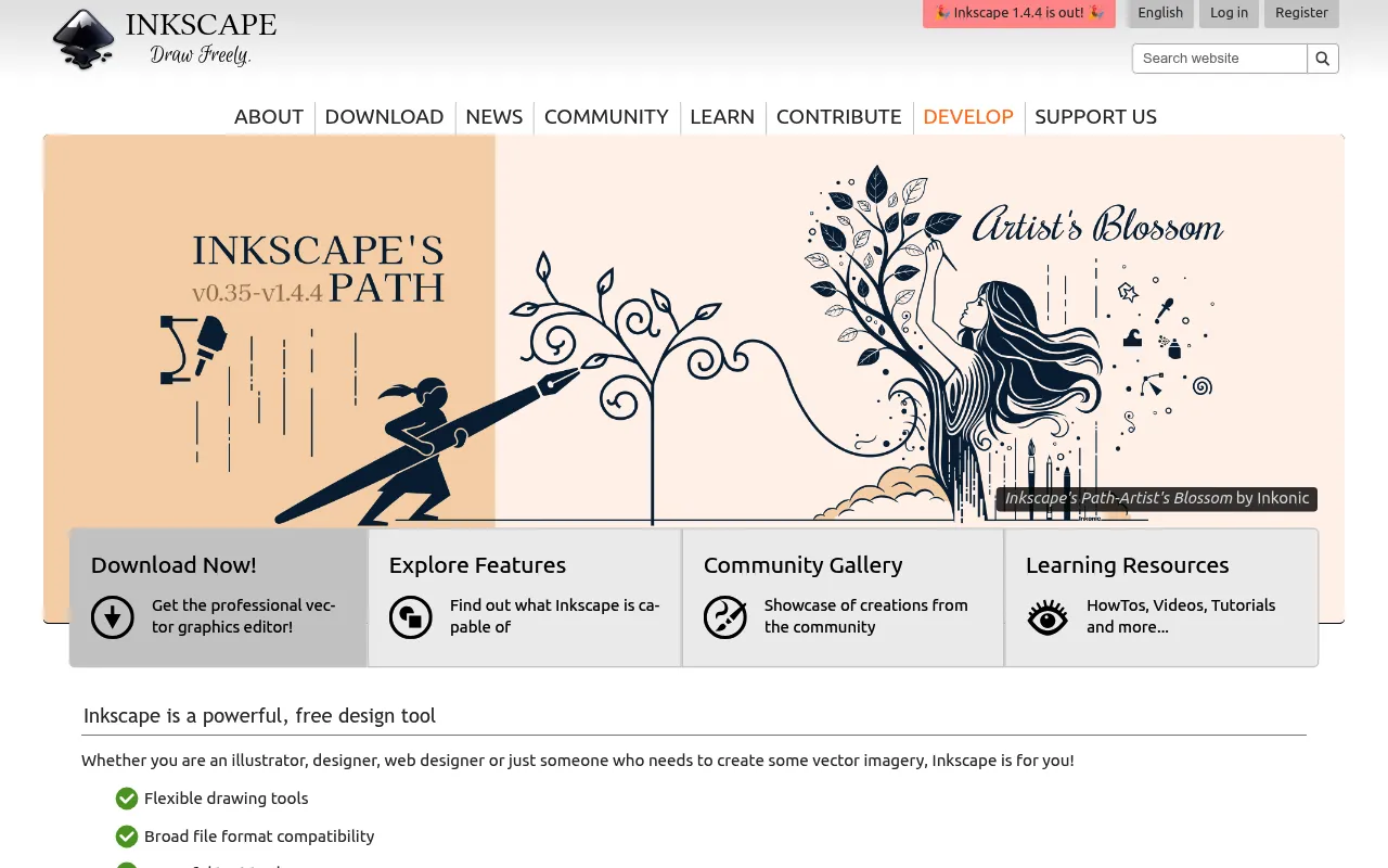 Inkscape screenshot