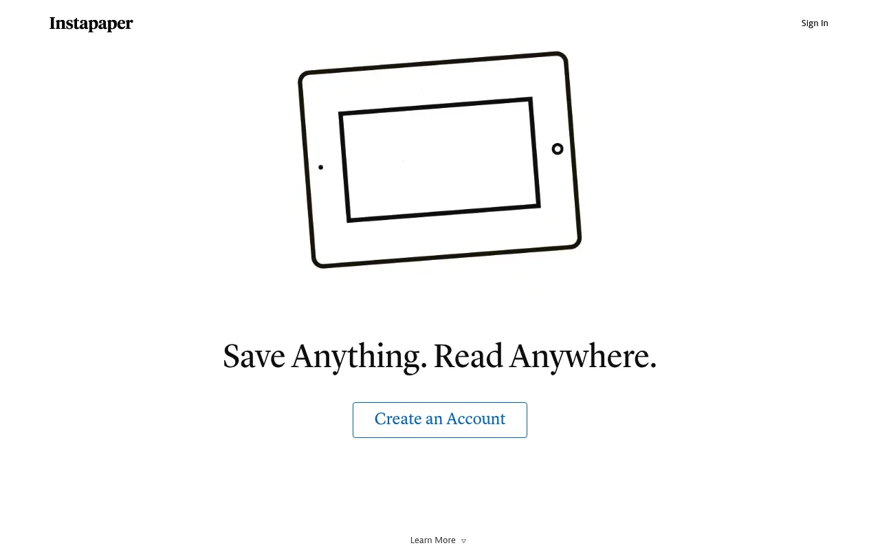 Instapaper screenshot