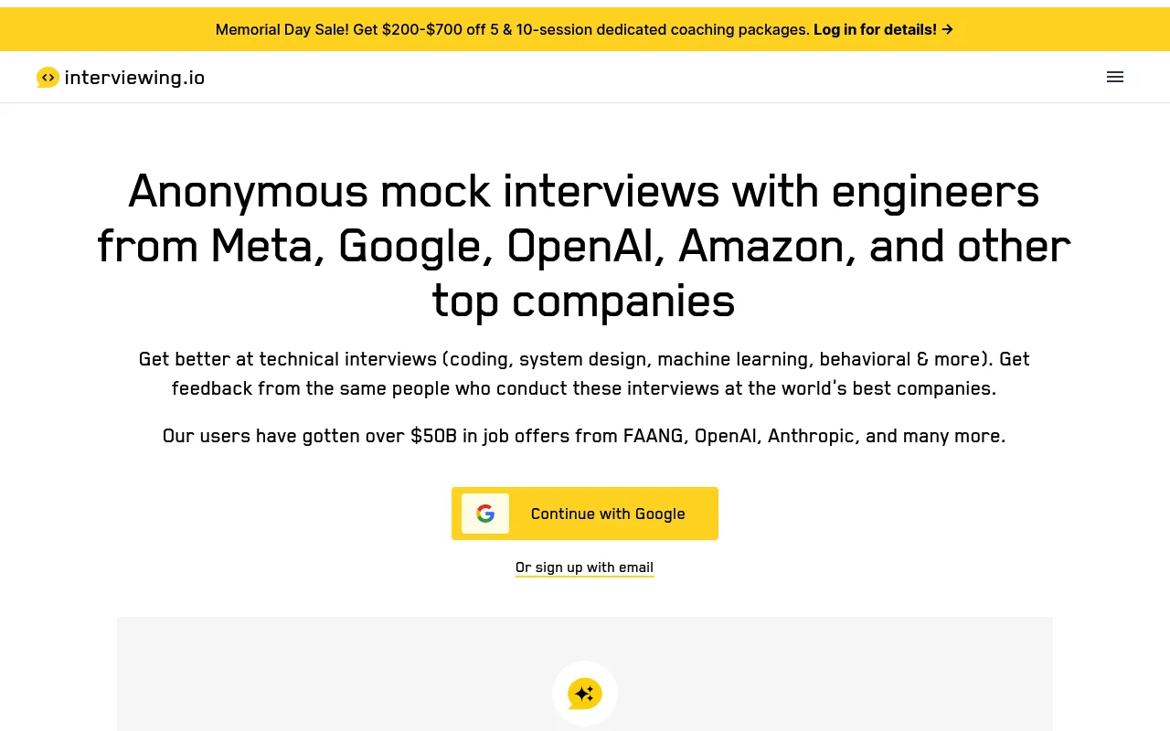 interviewing.io screenshot
