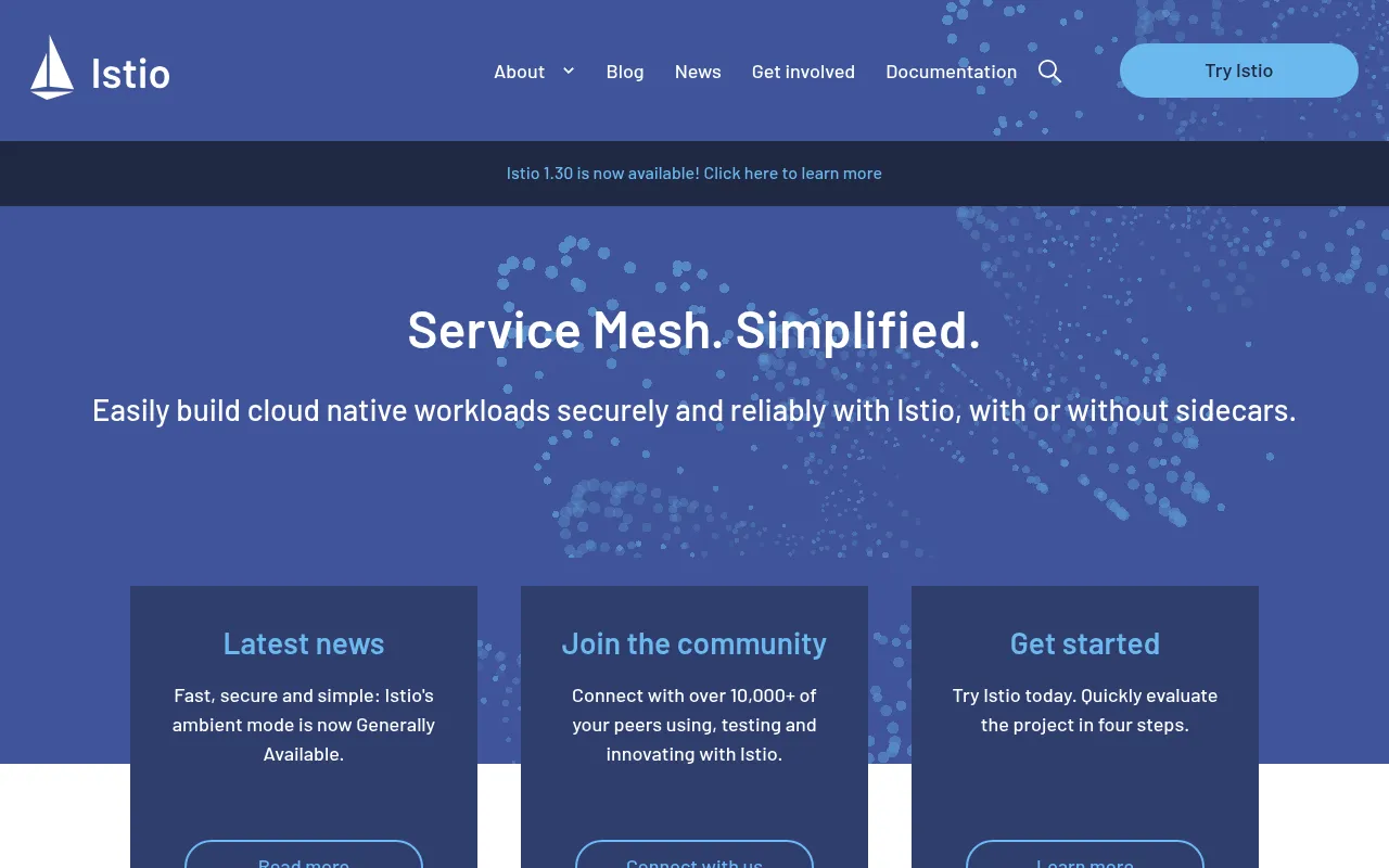Istio screenshot