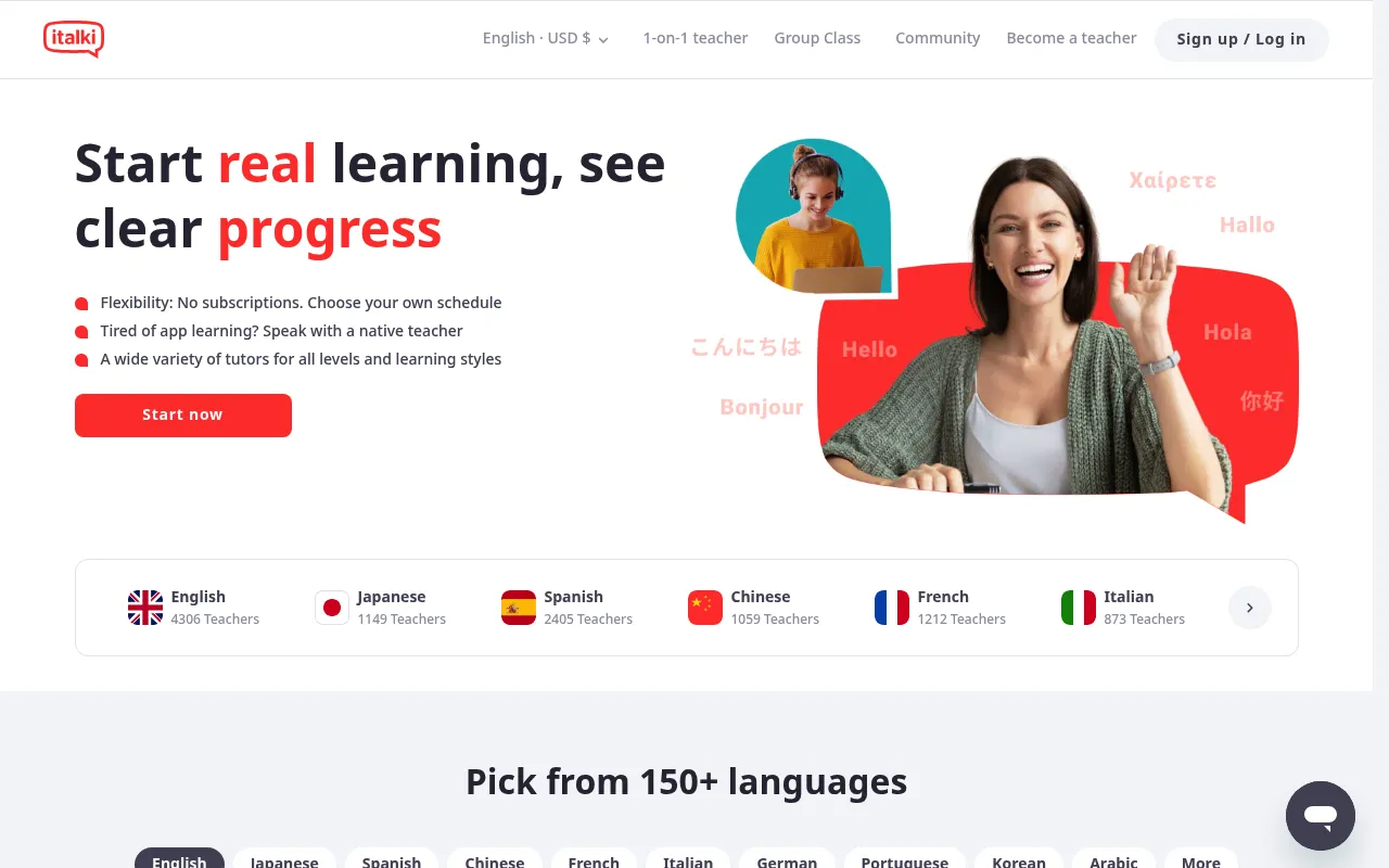 italki screenshot