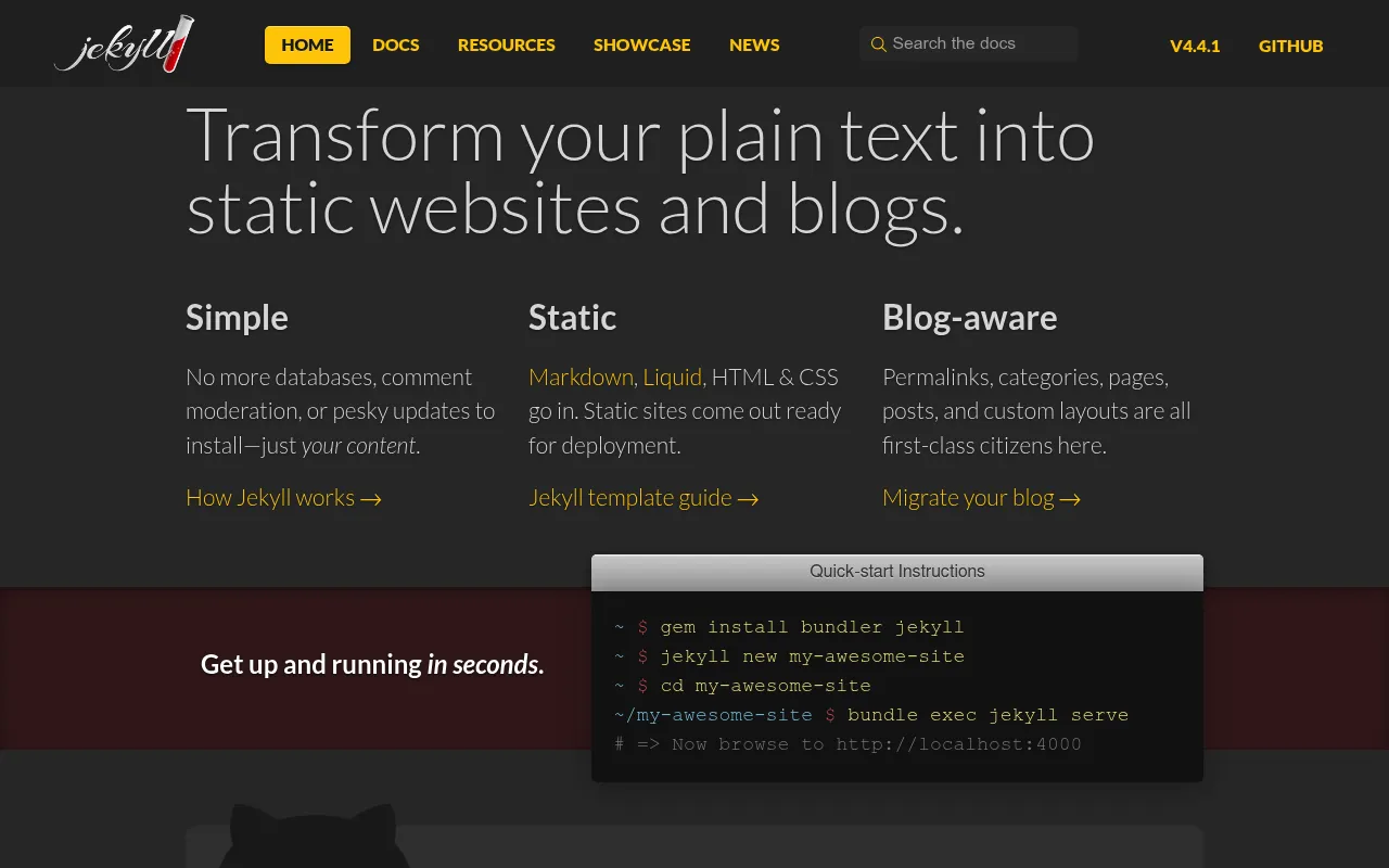 Jekyll screenshot