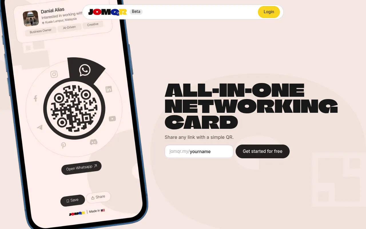 JomQR screenshot