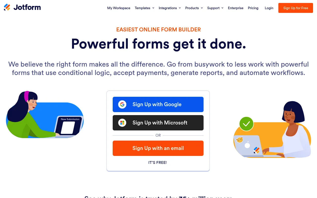 Jotform screenshot