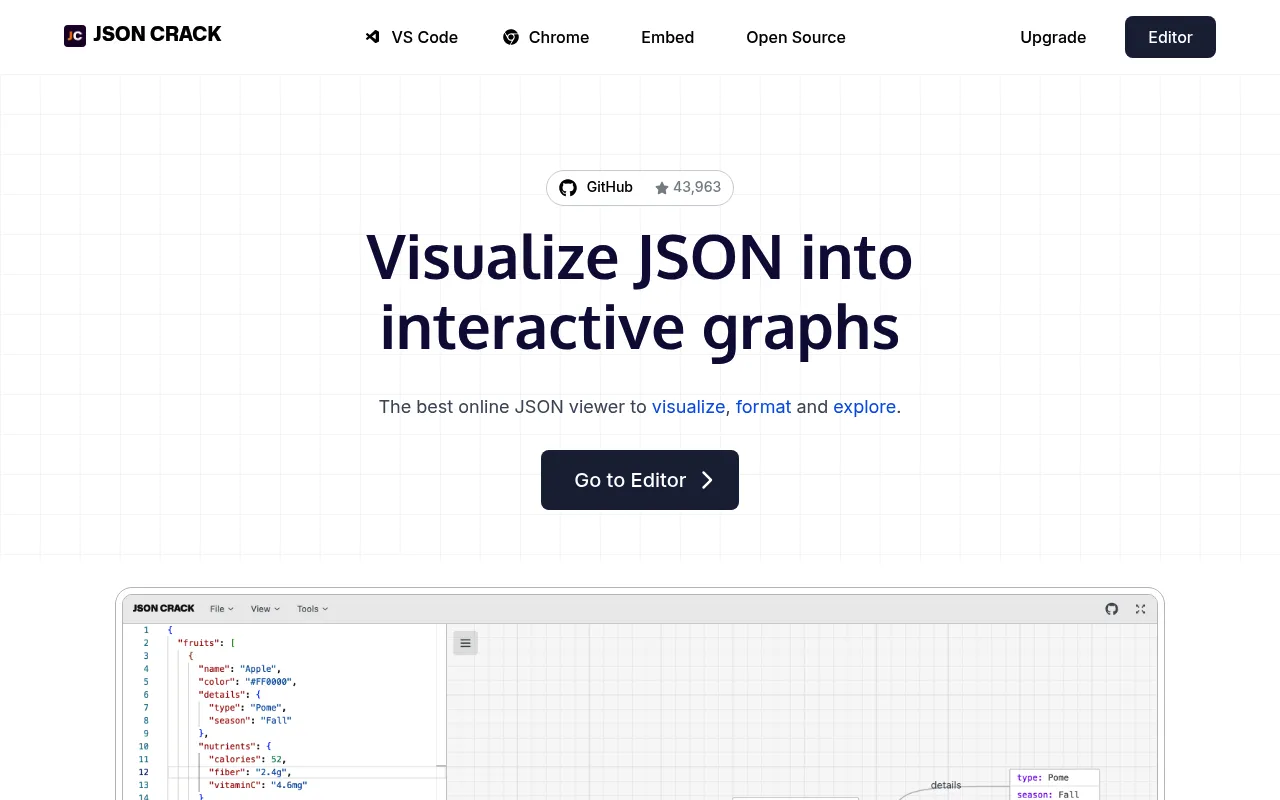 JSON Crack screenshot