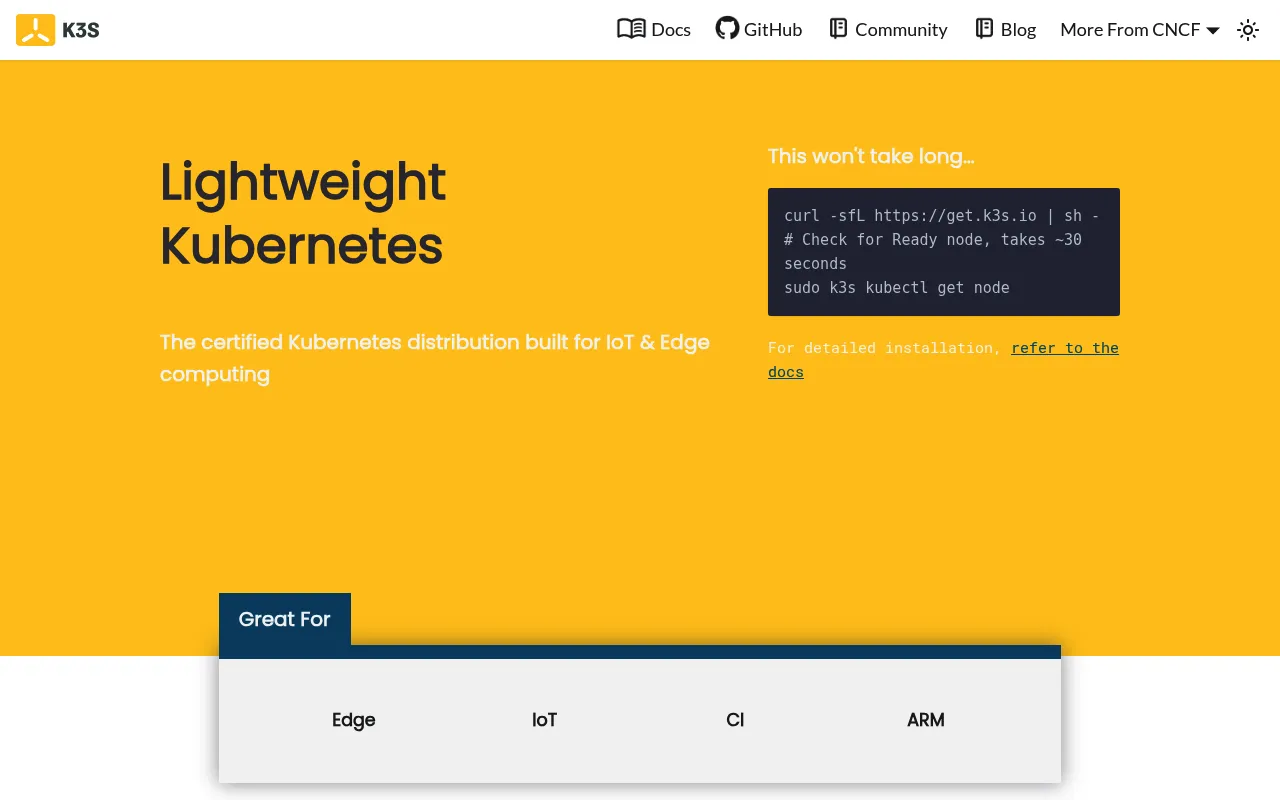 K3s screenshot