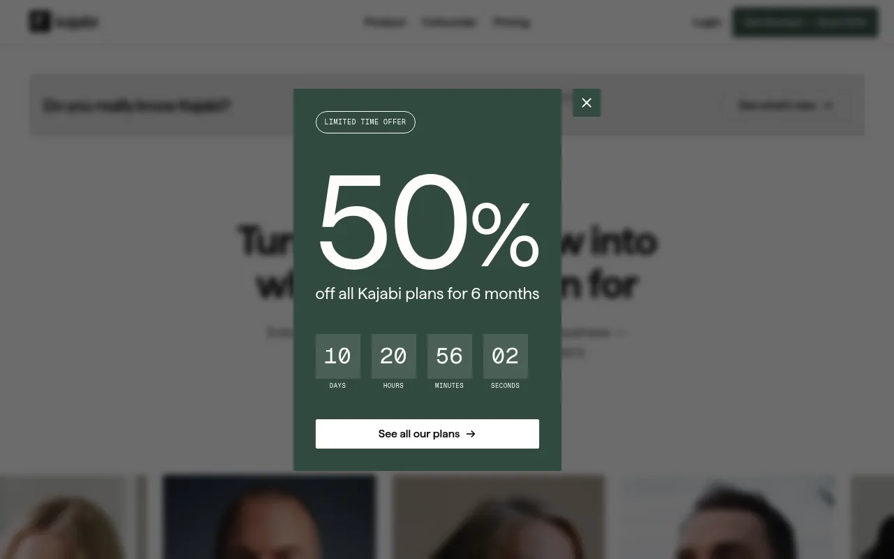 Kajabi screenshot